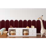 Polsterpaneel Magic Velvet Bordeauxrot 20 cm